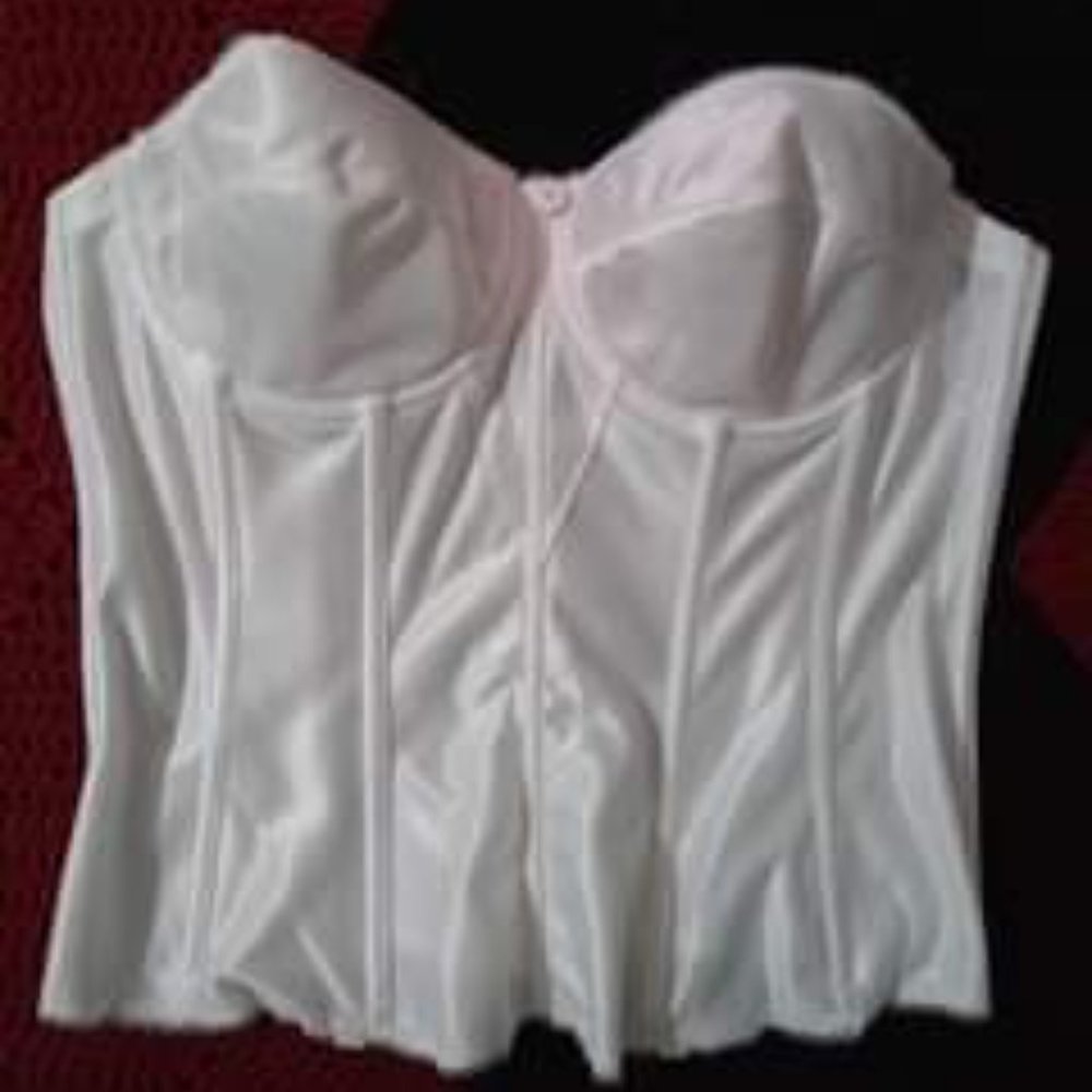 White Satin Bustier